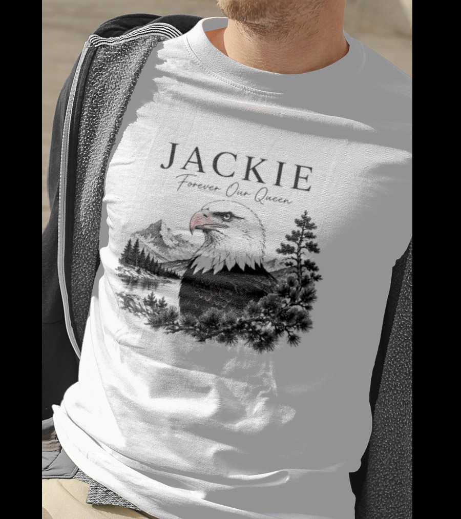 Jackie Forever Our Queen Eagle Mountain Landscape T-Shirt
