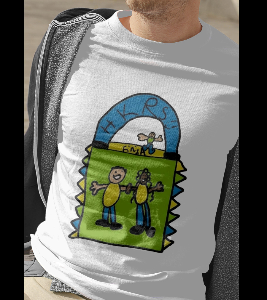 HKRS Kanick Healthy Running Series Fun Finish Line Kids Drawing T-Shirt
