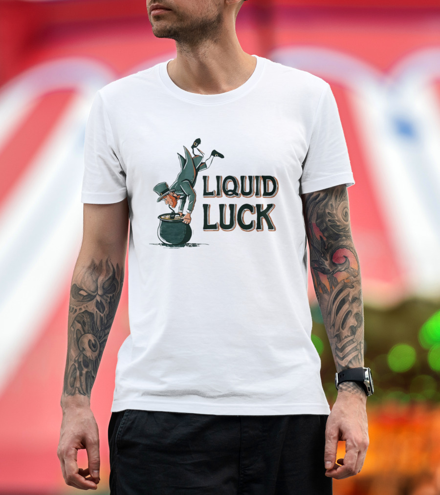 Liquid Luck Pot Of Gold St. Patrick's Day Leprechaun T-Shirt
