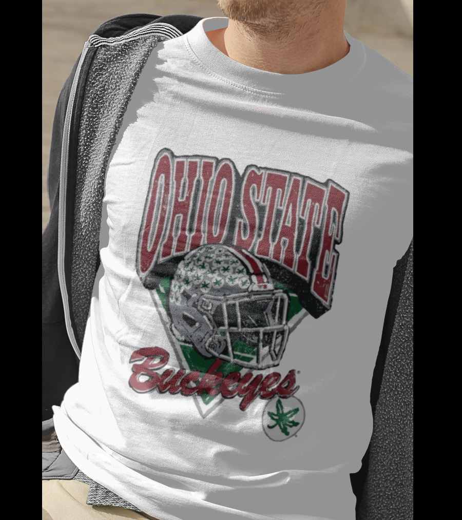 Ohio State Buckeyes Helmet Football Pride T-Shirt