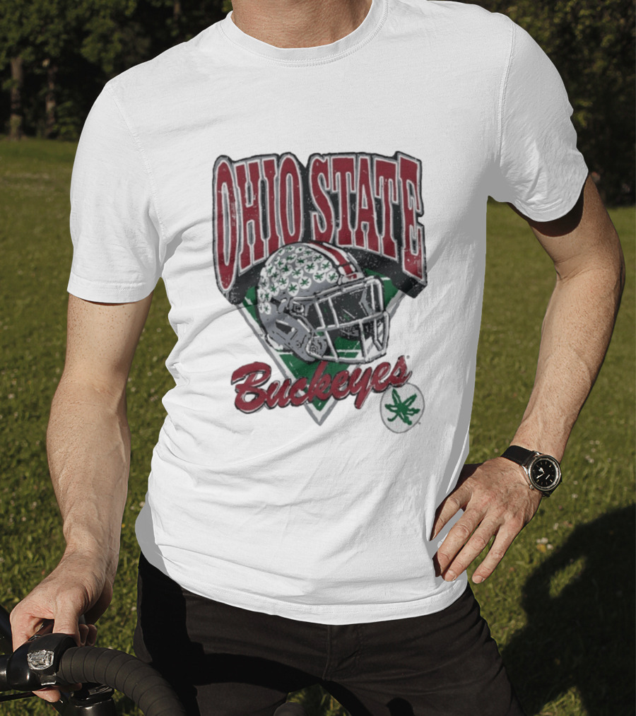 Ohio State Buckeyes Helmet Football Pride T-Shirt