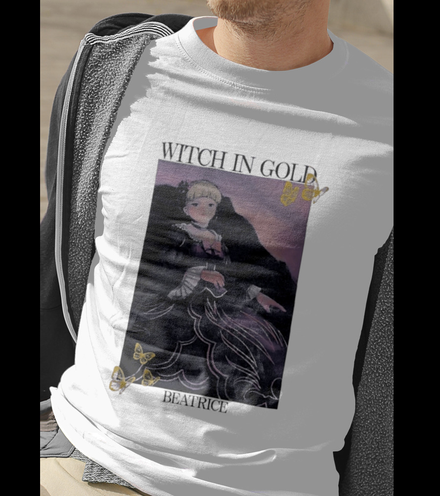 Witch In Gold Beatrice Butterflies Umineko When They Cry T-Shirt