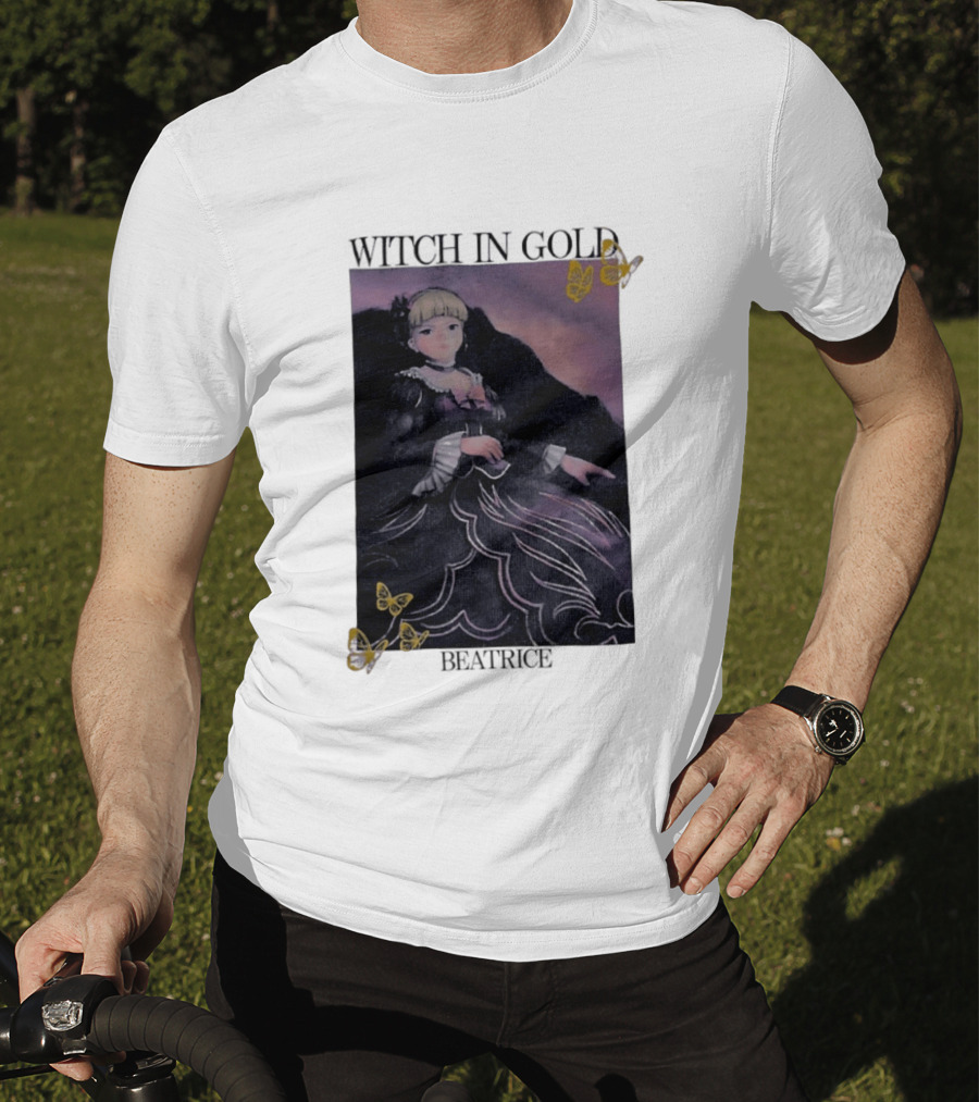 Witch In Gold Beatrice Butterflies Umineko When They Cry T-Shirt