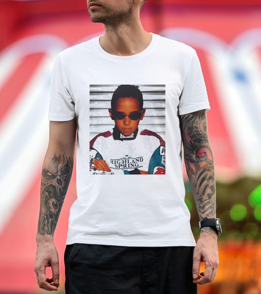 Lewis Hamilton Highland Spring Racing Attire Youthful Champion T-Shirt