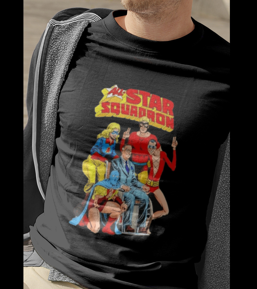 All Star Squadron DC Comics Superhero Team Cover T-Shirt