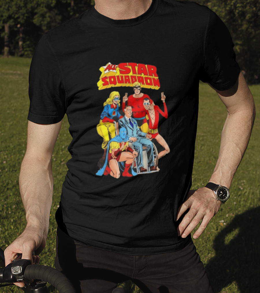 All Star Squadron DC Comics Superhero Team Cover T-Shirt