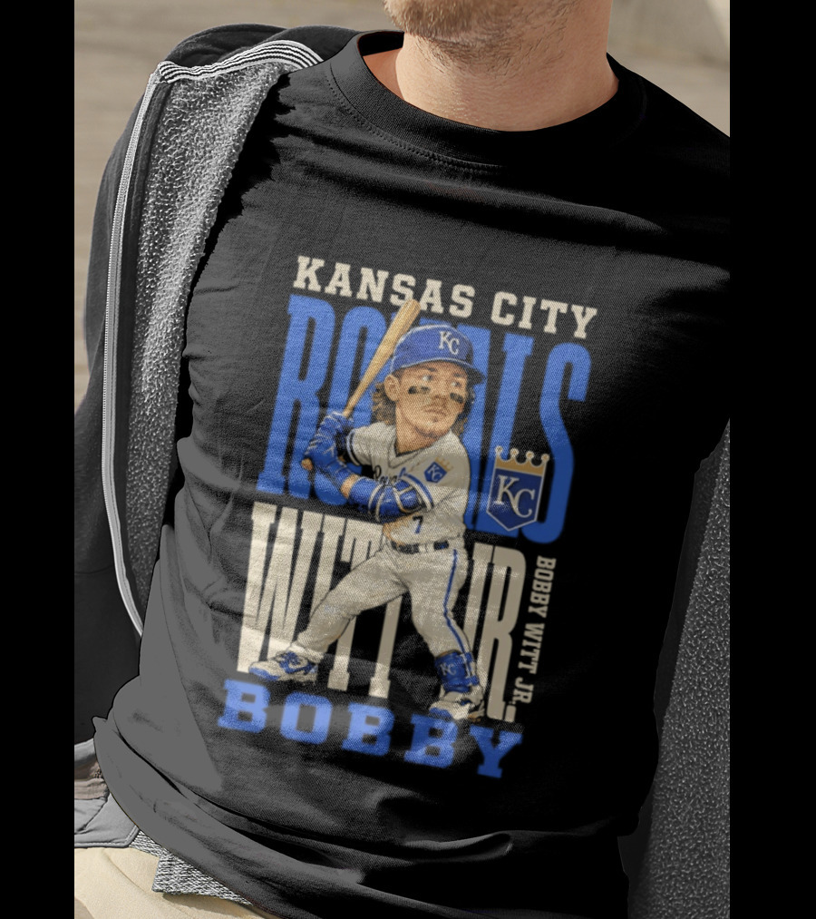 Kansas City Royals Bobby Witt Jr. MLB 2026 Caricature T-Shirt
