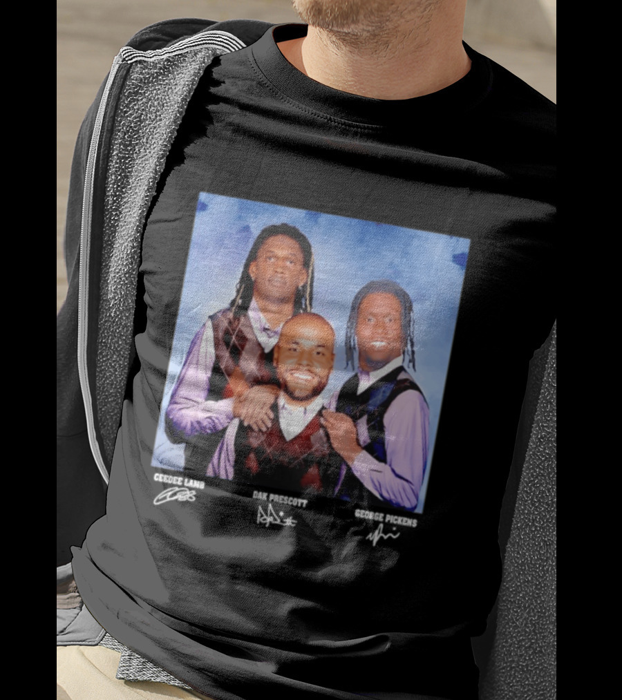 CeeDee Lamb Dak Prescott George Pickens Dallas Cowboys Pittsburgh Steelers Step Brothers T-Shirt