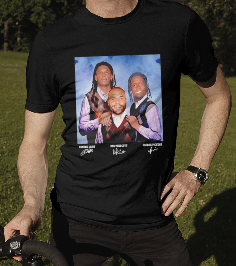 CeeDee Lamb Dak Prescott George Pickens Dallas Cowboys Pittsburgh Steelers Step Brothers T-Shirt