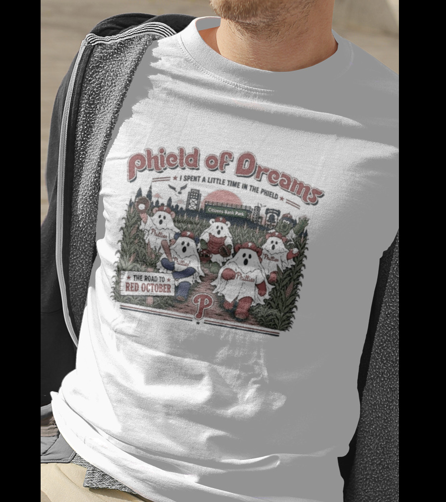 Phield Of Dreams Red October Ghost Dancing Citizens Bank Park T-Shirt