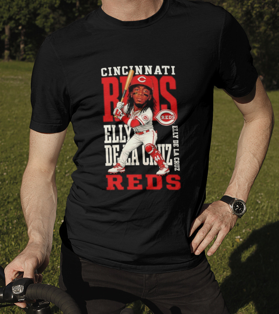 Cincinnati Reds Elly De La Cruz 2026 MLB Season Caricature T-Shirt