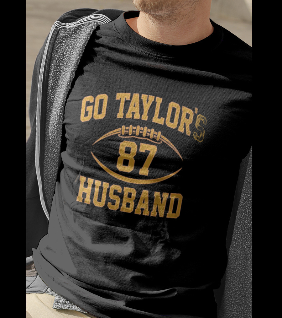 Go Taylor's 87 Husband Football Team Support T-Shirt