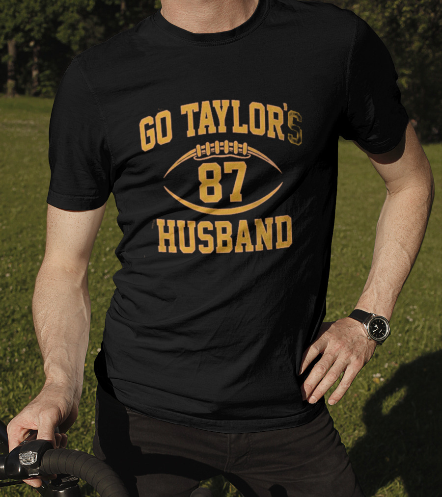 Go Taylor's 87 Husband Football Team Support T-Shirt