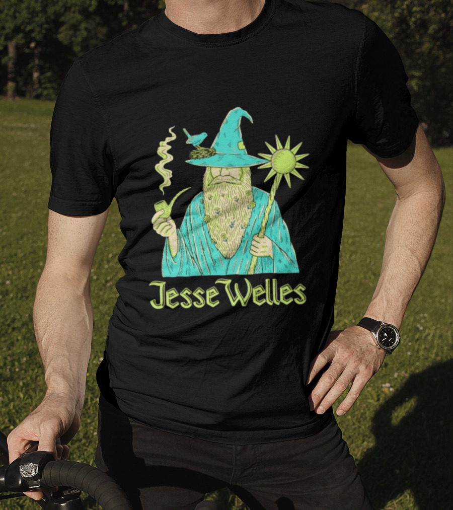 Jesse Welles Wizard Pipe Staff Bird Wizardry Magic T-Shirt