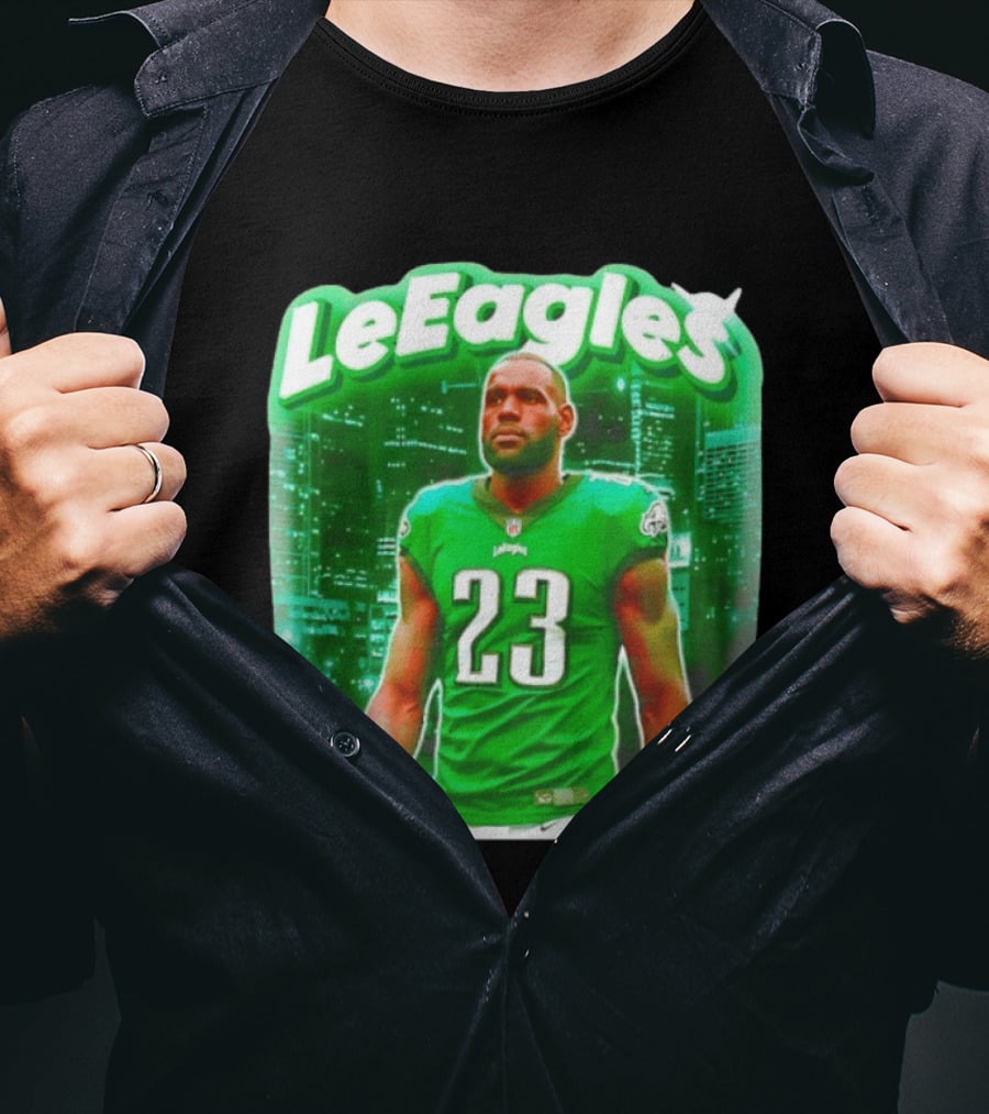 LeBron James LeEagles Philadelphia Eagles 23 Jersey T-Shirt