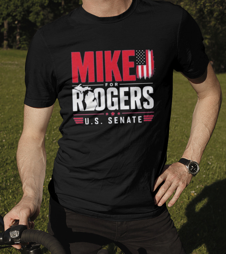 Mike Rogers U.S. Senate Campaign American Flag T-Shirt