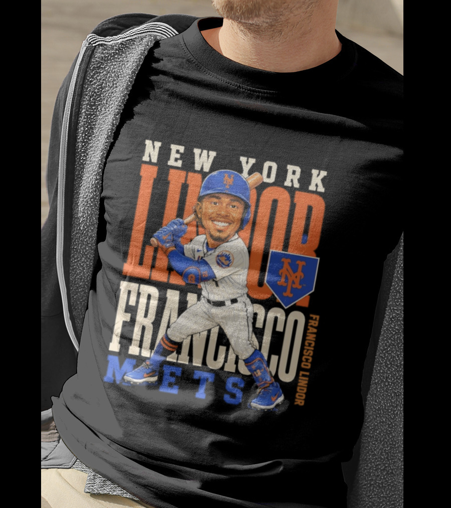 New York Mets Francisco Lindor Character 2026 MLB Season T-Shirt