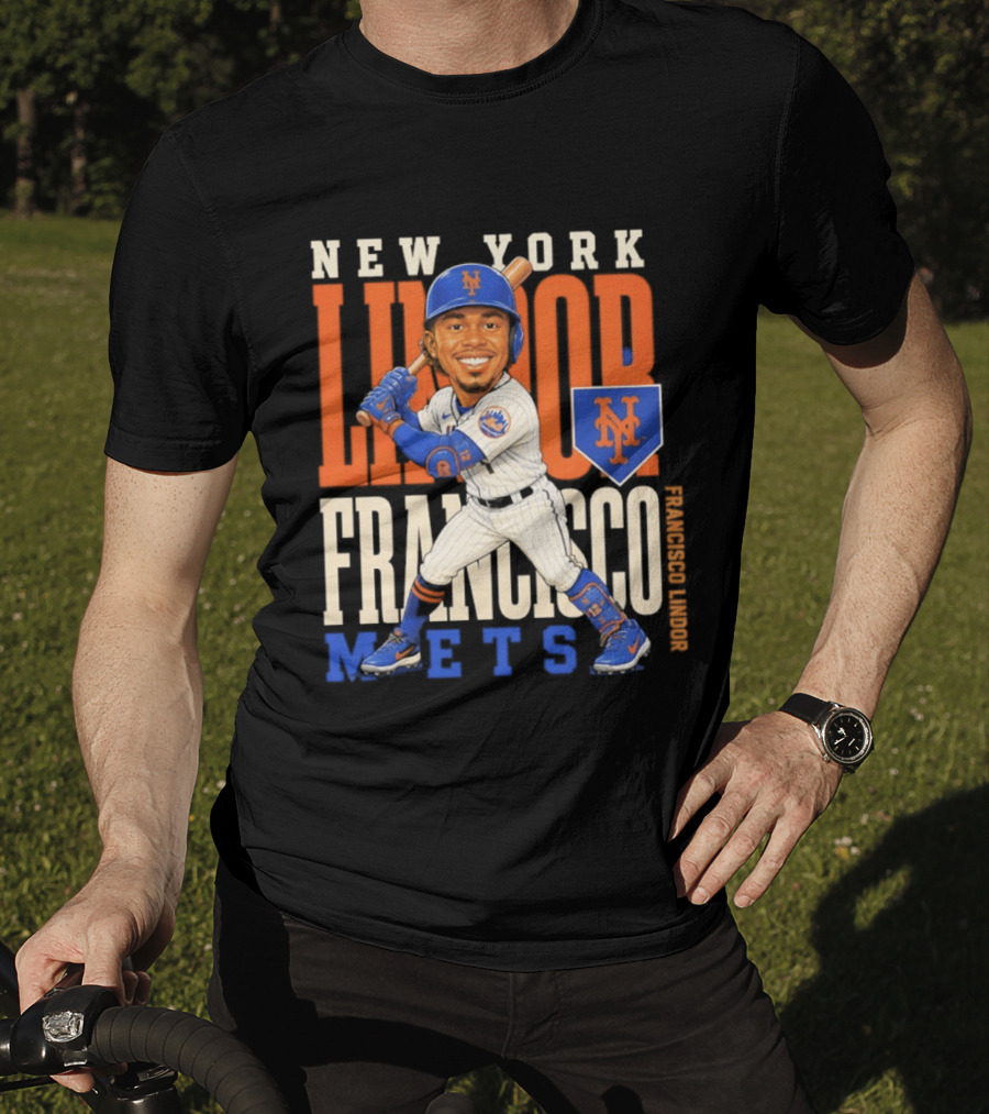 New York Mets Francisco Lindor Character 2026 MLB Season T-Shirt