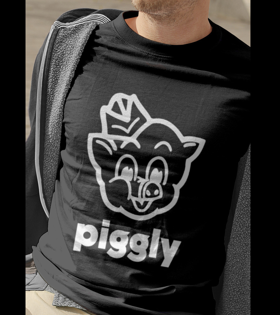Piggly Wiggly Vintage Cartoon Mascot Retro Grocery T-Shirt