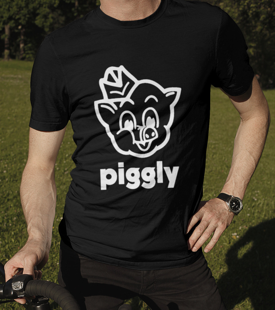 Piggly Wiggly Vintage Cartoon Mascot Retro Grocery T-Shirt