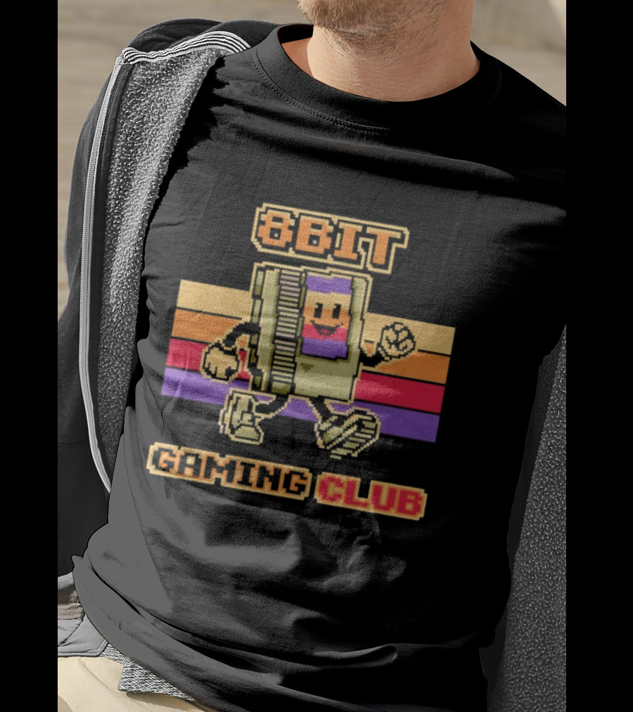 8 Bit Gaming Club Retro NES Video Games T-Shirt