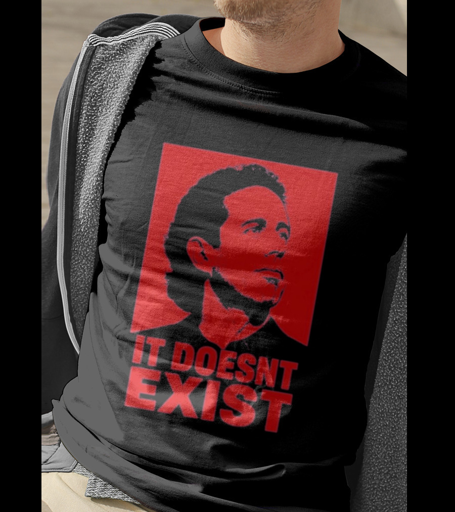 Jerry Seinfeld It Doesn't Exist Bold Red T-Shirt