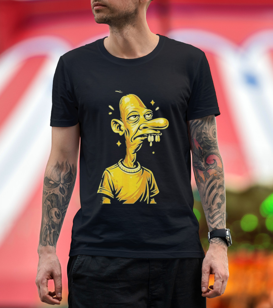 Neegy Manny Gold Statue Cartoon Character Original T-Shirt