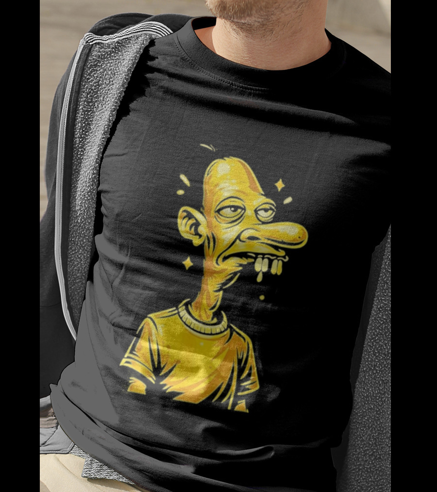Neegy Manny Gold Statue Cartoon Character Original T-Shirt