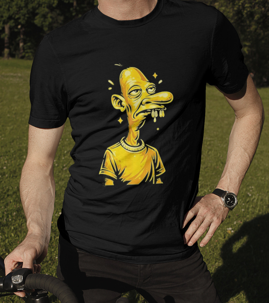 Neegy Manny Gold Statue Cartoon Character Original T-Shirt
