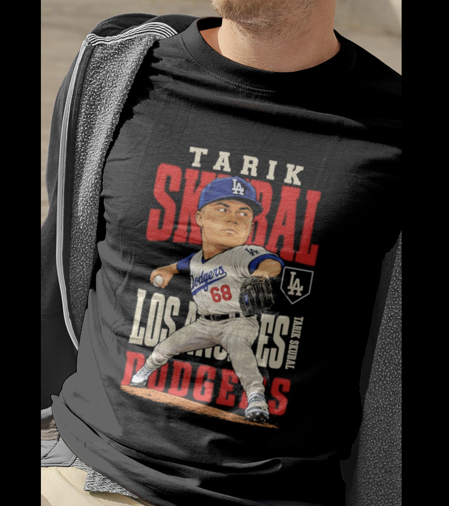 Tarik Skubal Los Angeles Dodgers 2026 MLB Season Dodgers 68 Caricature T-Shirt