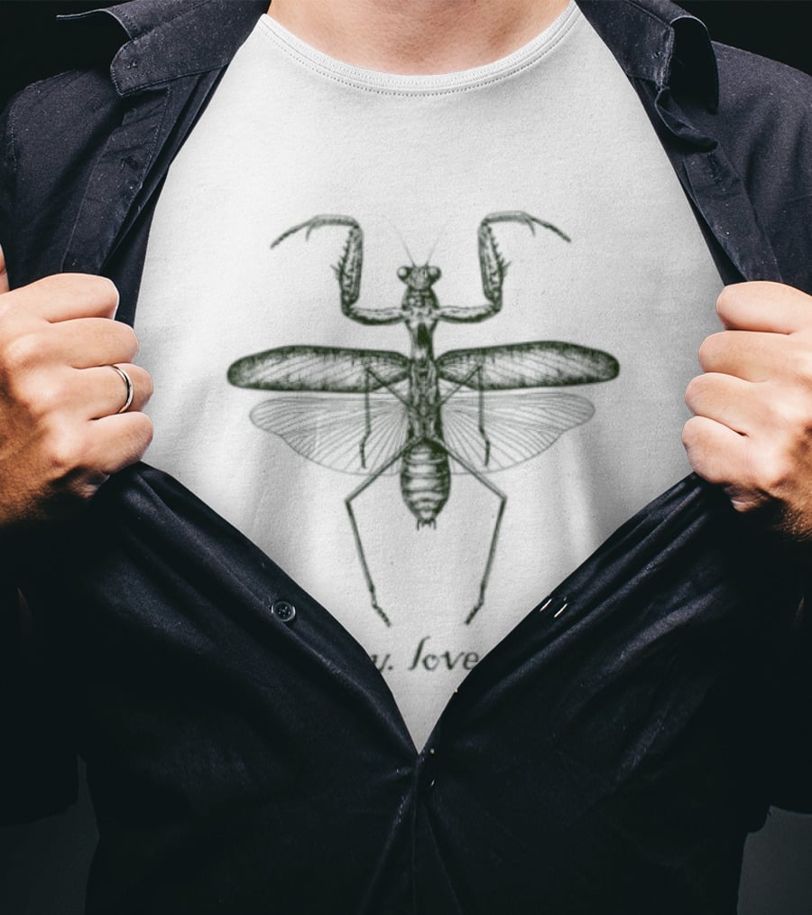 Pray Love Eat Praying Mantis Insect Nature T-Shirt