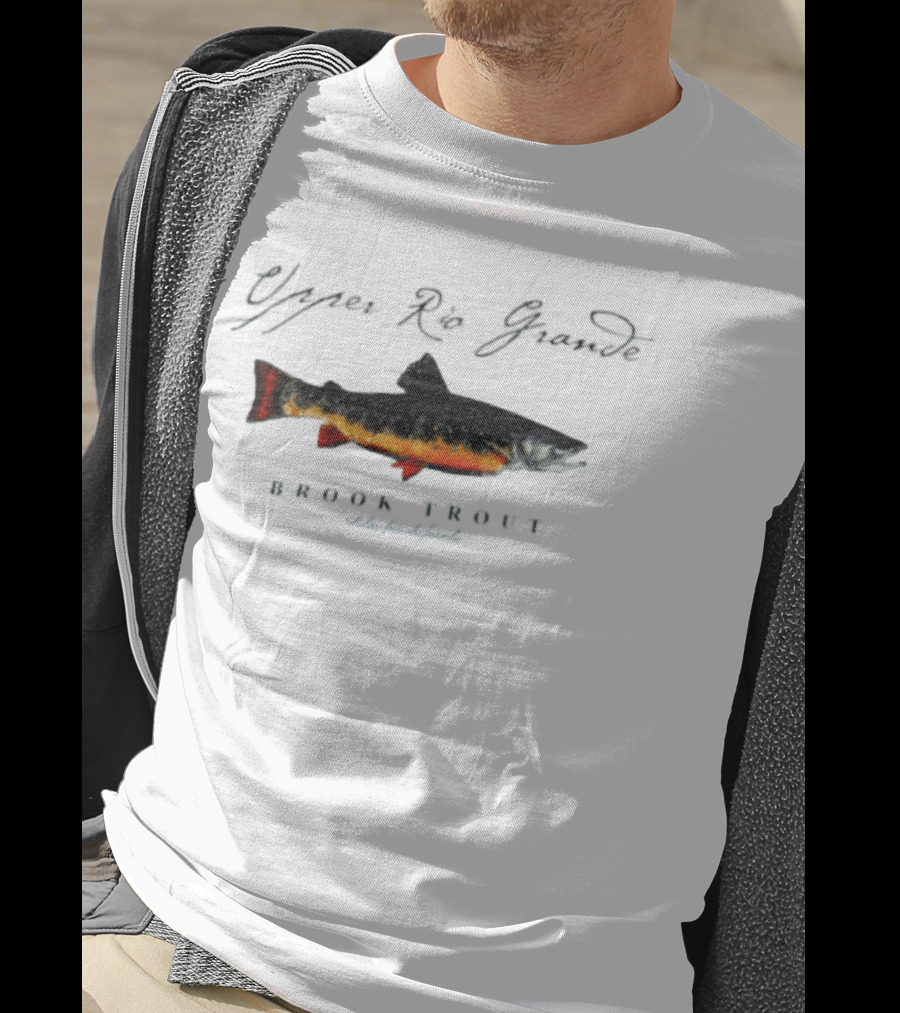 Upper Rio Grande Brook Trout Salvelinus Fontinalis Vintage Fish T-Shirt