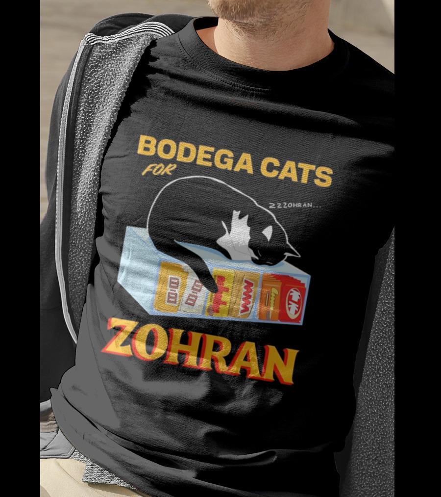 Bodega Cats For Zohran Cat Snack Kitty ZZZohran T-Shirt