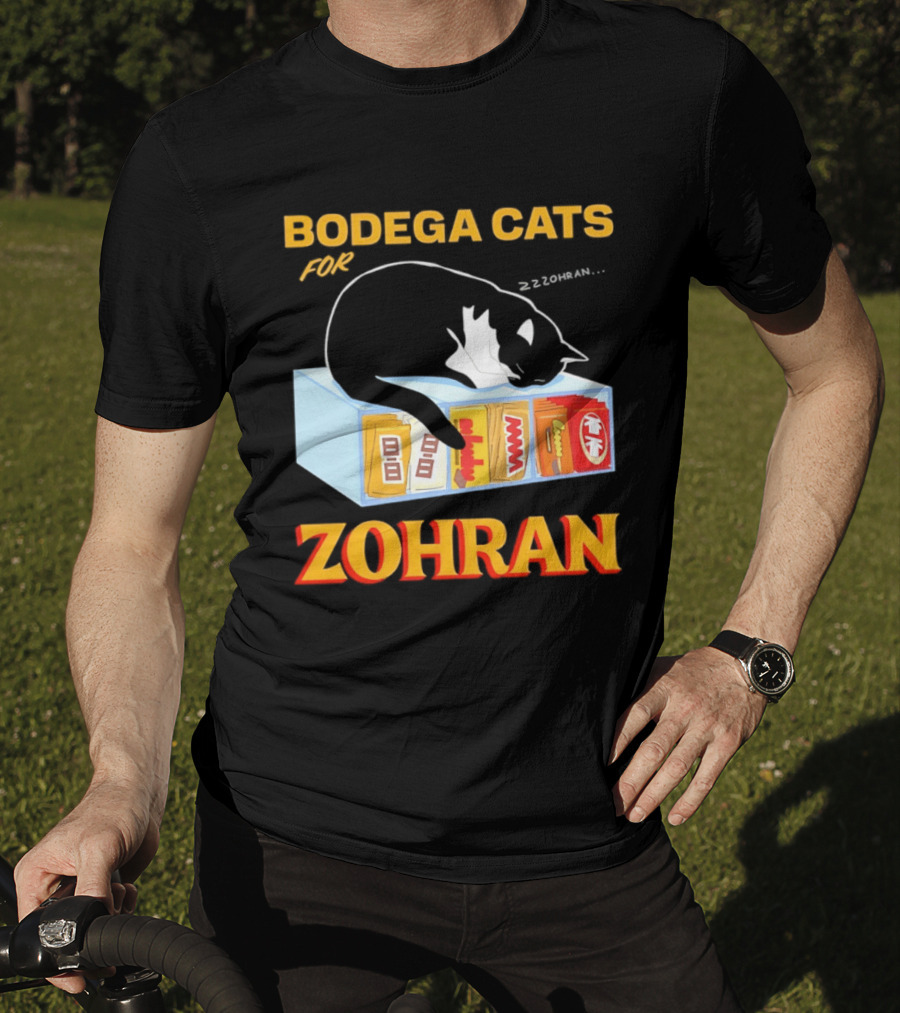 Bodega Cats For Zohran Cat Snack Kitty ZZZohran T-Shirt