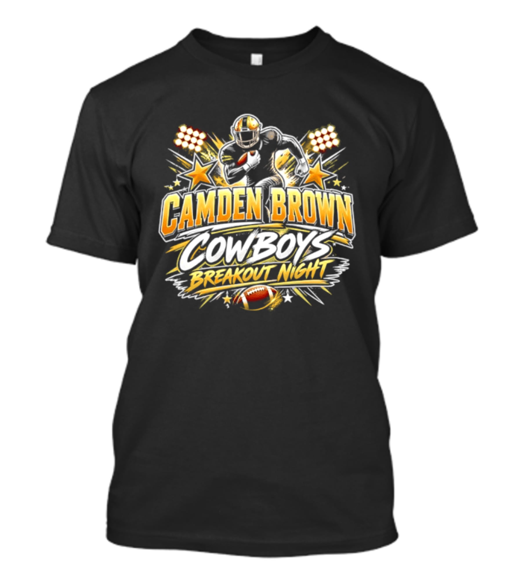 Camden Brown Cowboys Breakout Night Football Player Spotlight T-Shirt