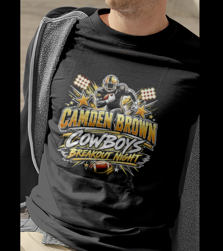Camden Brown Cowboys Breakout Night Football Player Spotlight T-Shirt