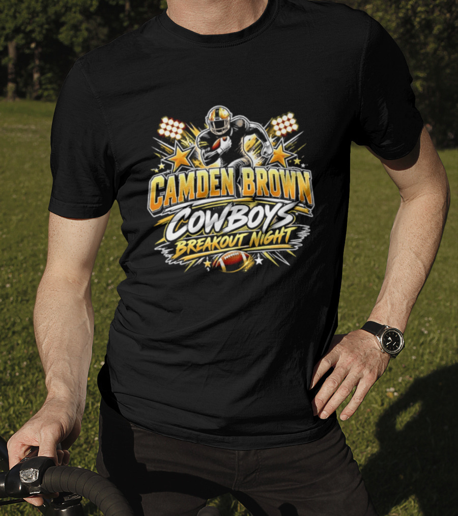 Camden Brown Cowboys Breakout Night Football Player Spotlight T-Shirt