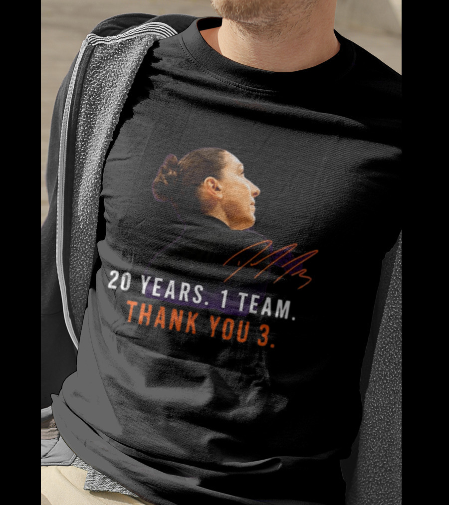 20 Years 1 Team Diana Taurasi Thank You 3 T-Shirt