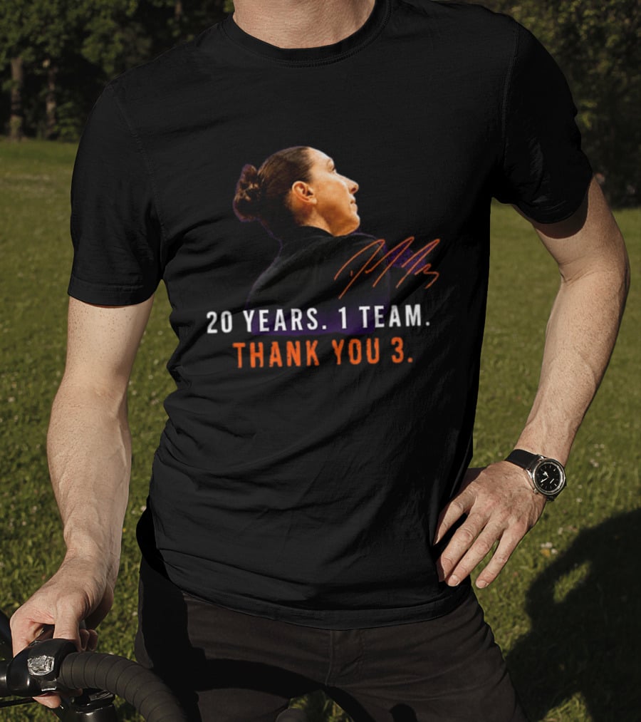 20 Years 1 Team Diana Taurasi Thank You 3 T-Shirt