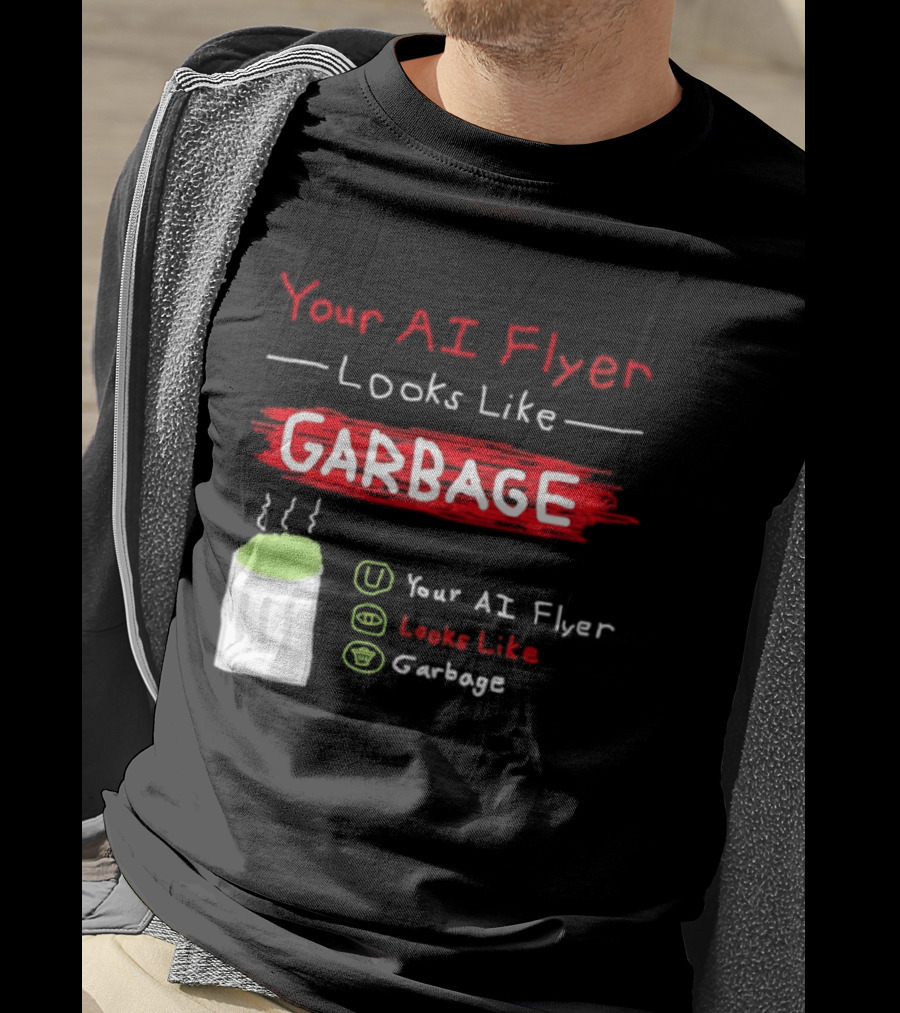 Your AI Flyer Looks Like Garbage Trash Can T-Shirt