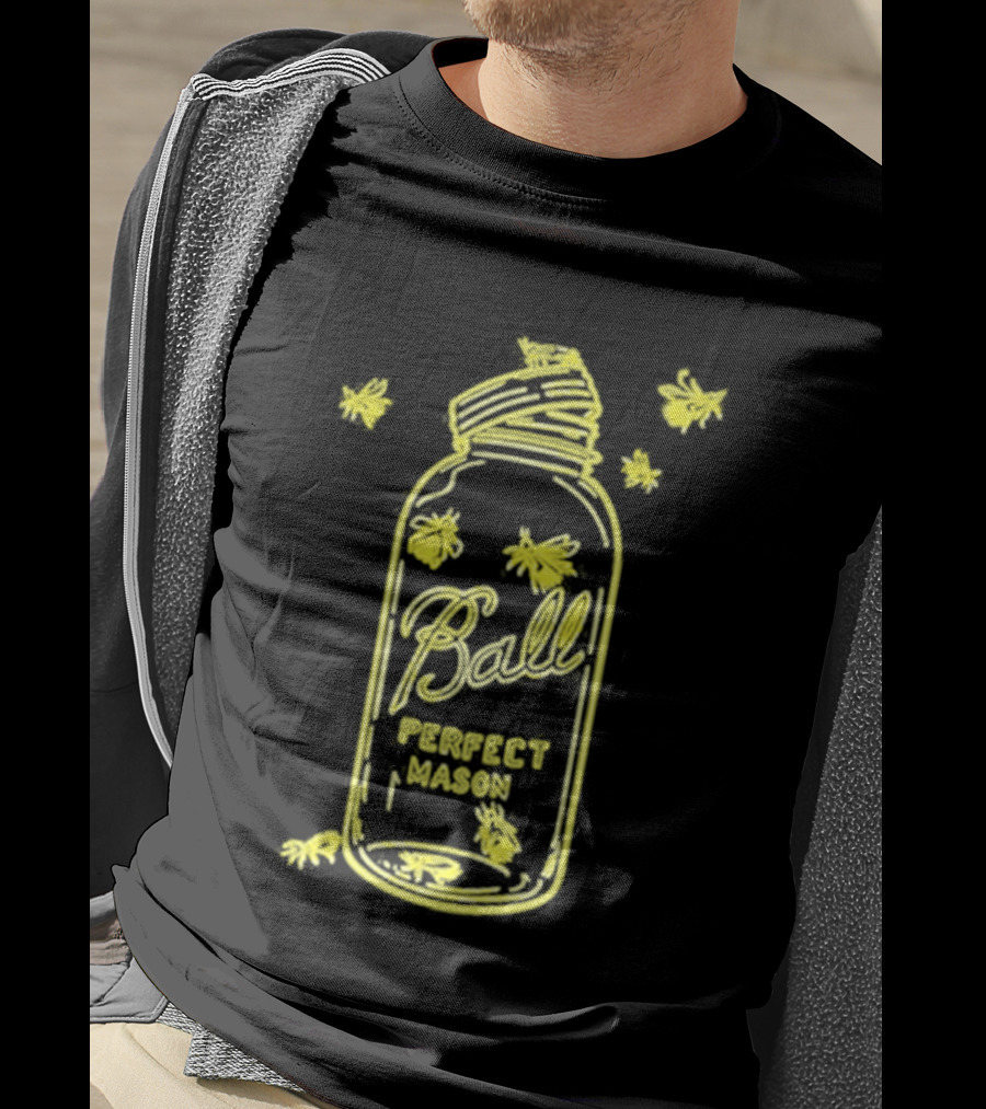 Ball Perfect Mason Jar Firefly Glow T-Shirt