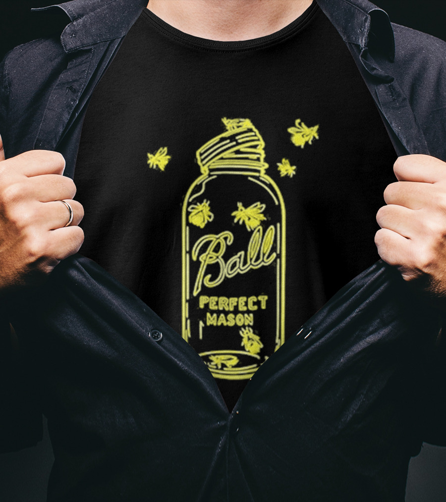 Ball Perfect Mason Jar Firefly Glow T-Shirt
