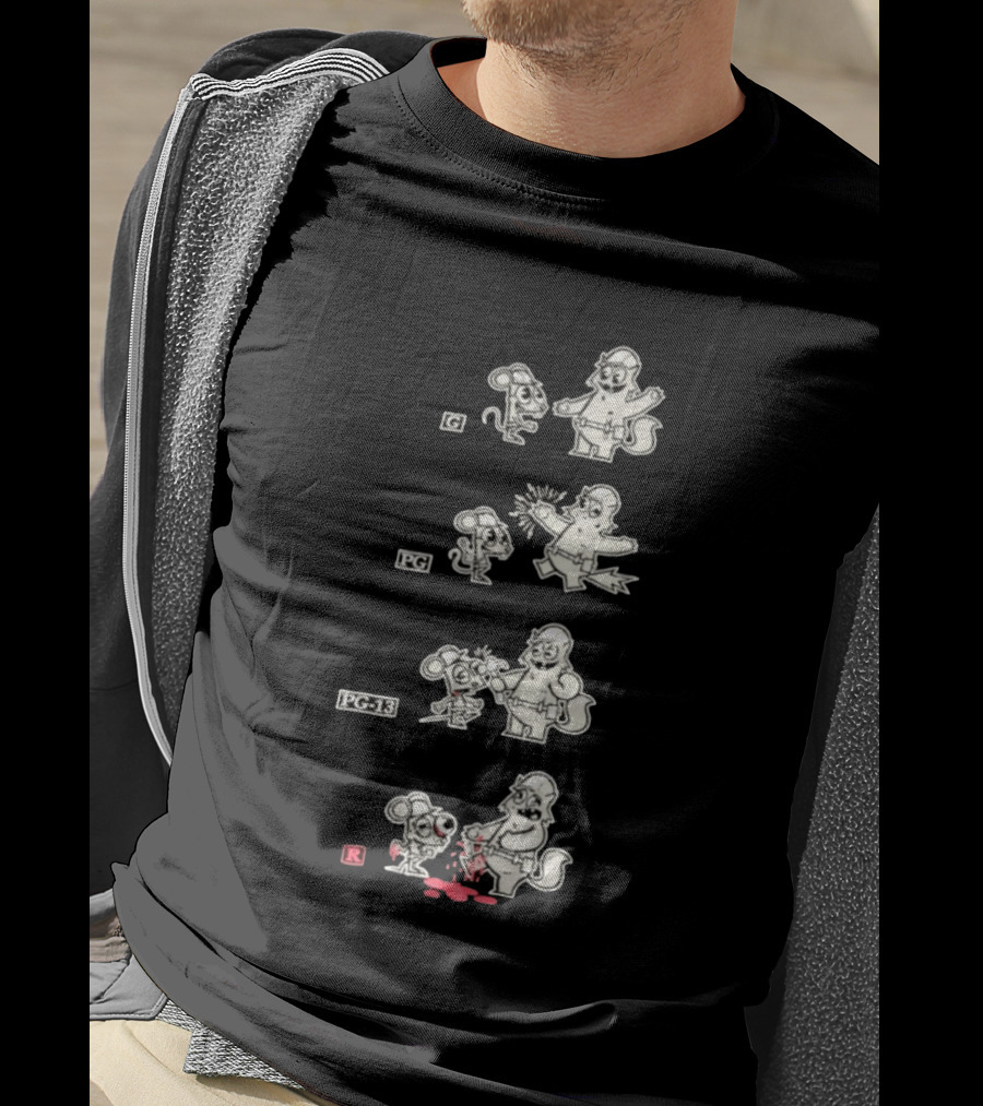 G PG PG 13 R Happy Tree Friends Cartoon Violence Sequence T-Shirt