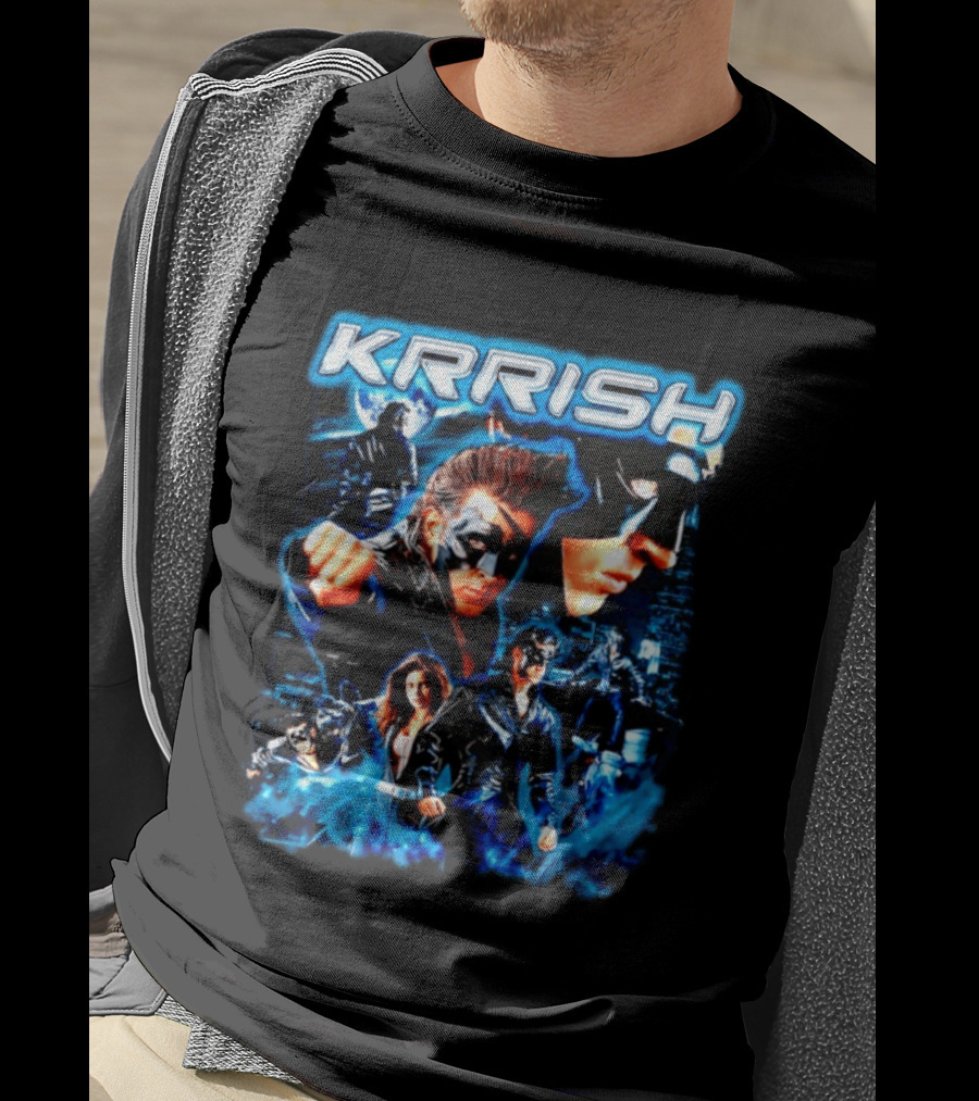 Krrish Hrithik Roshan Bollywood Movie Action Adventure Superhero T-Shirt