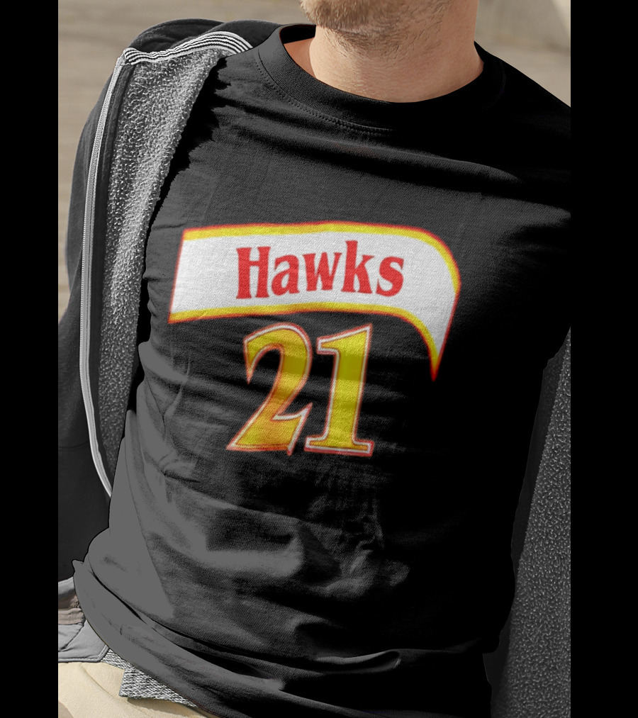 Hawks 21 Basketball Jersey NBA Team Edition T-Shirt