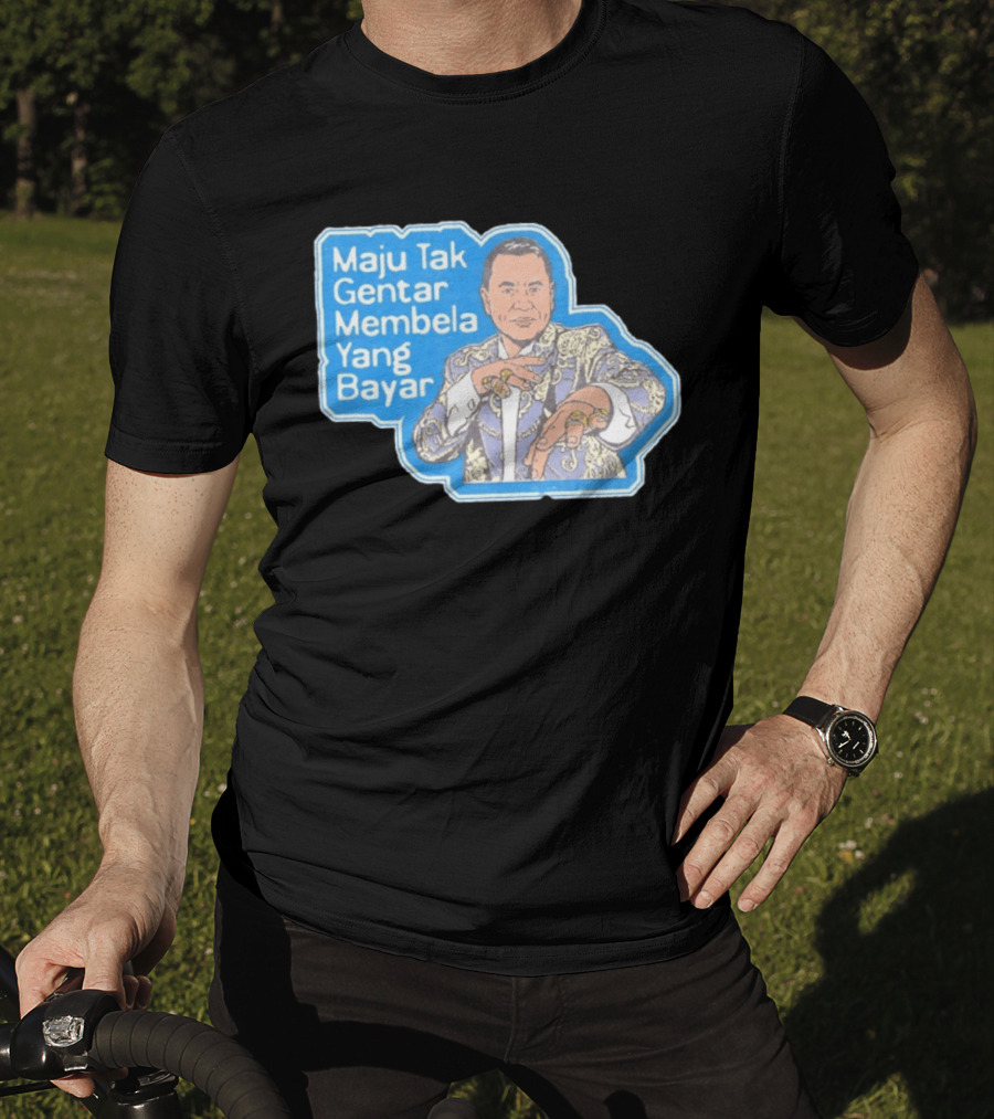 Maju Tak Gentar Membela Yang Bayar Indonesia Iconic Suit Pose T-Shirt