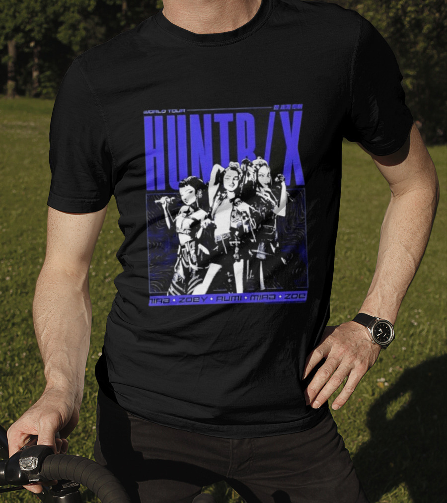 HUNT X World Tour Nira Zoey Rumi Mira Zoe Blue T-Shirt