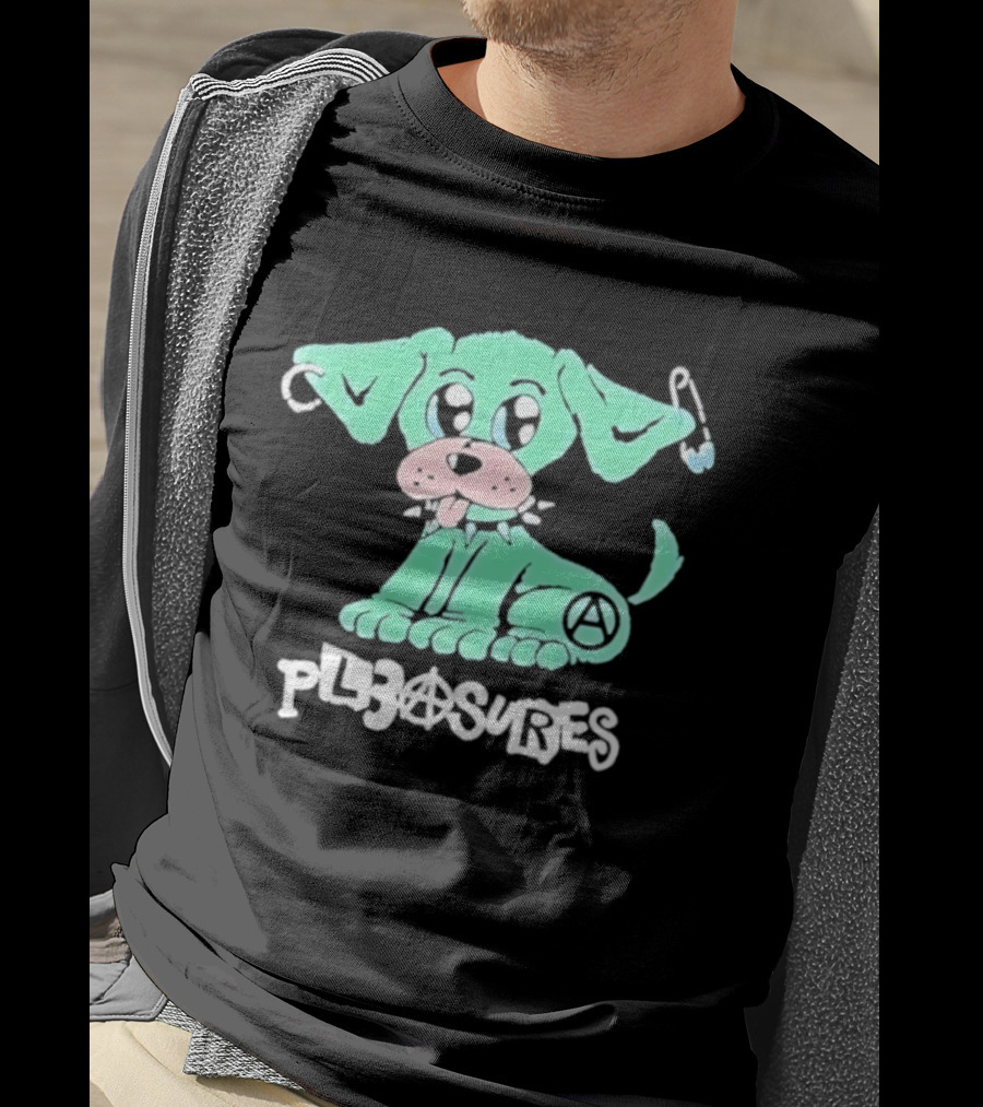 Pleasures Ruff Neon Dog Safety Pin T-Shirt