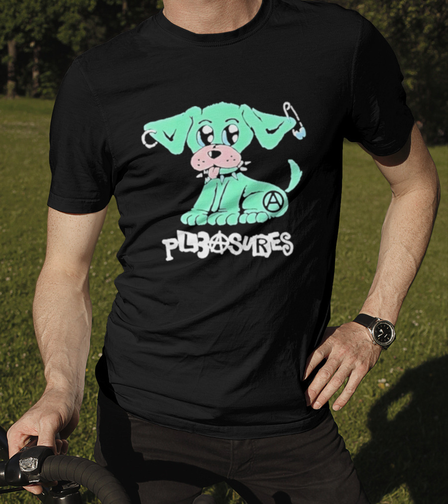 Pleasures Ruff Neon Dog Safety Pin T-Shirt