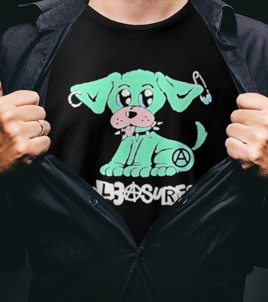 Pleasures Ruff Neon Dog Safety Pin T-Shirt